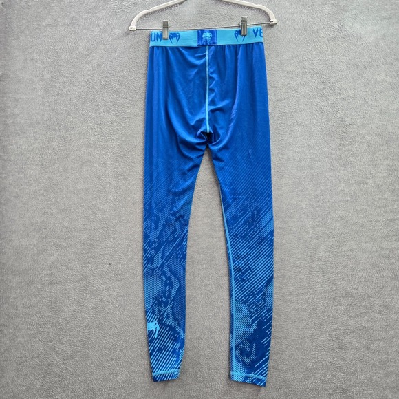 Venum Men Activewear Pants Large Blue Fusion Compression Leggings MMA 28" Inseam - Picture 8 of 9